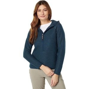 NWT Smartwool Womens Medium Hudson Trail Anarok Pullover Twilight Blue Hooded